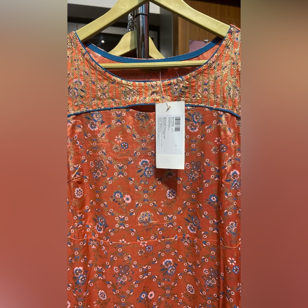 Orange kurti - Picture 7 of 14